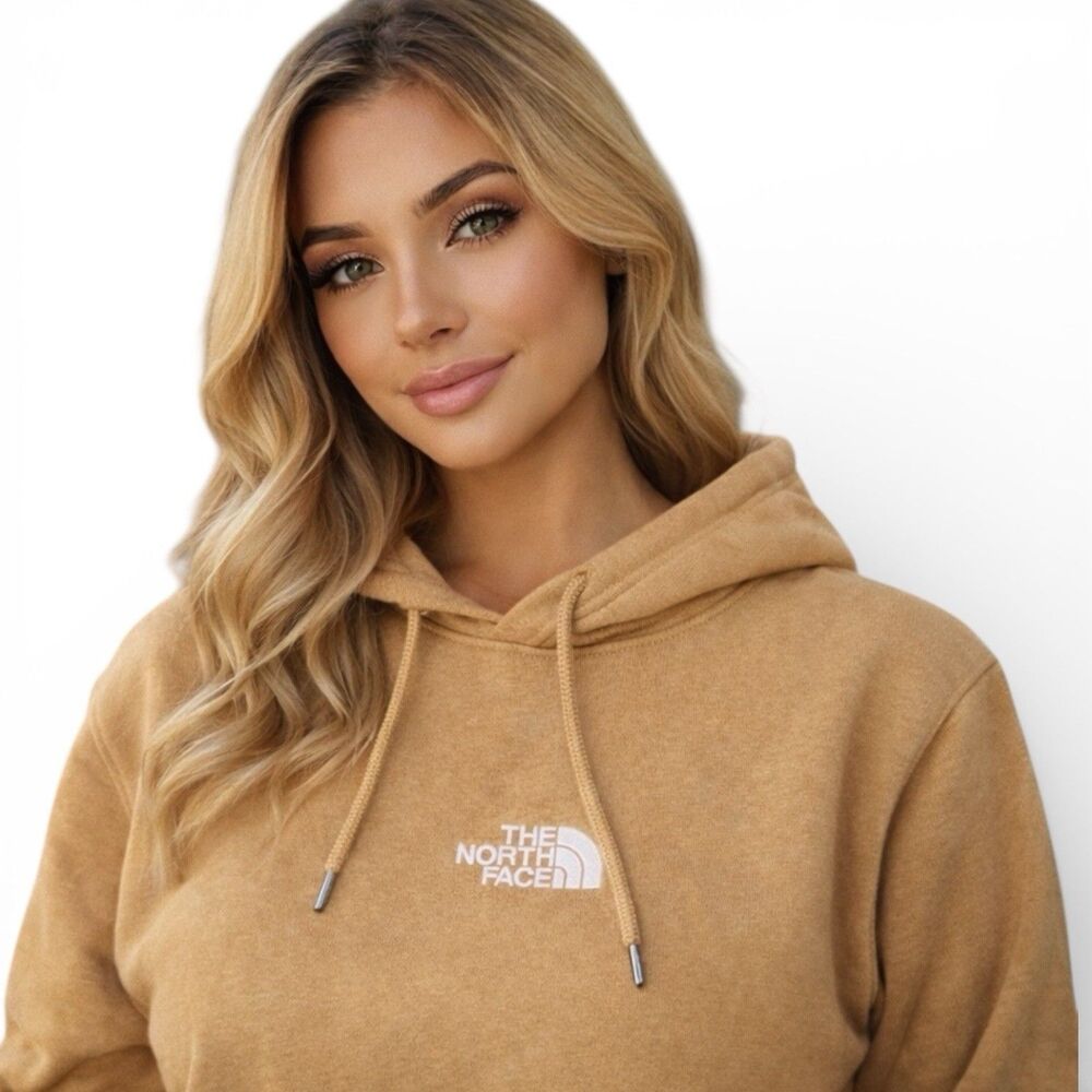 The North Face Tan Almond Butter Evolution Hi-Lo Logo‎ Outdoors Hoodie